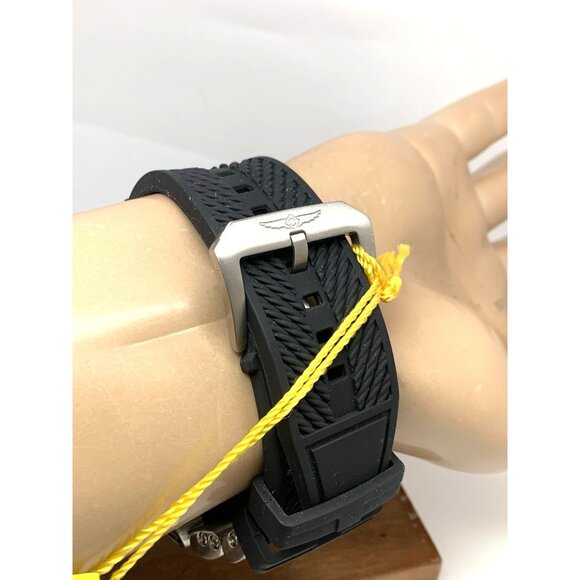 Invicta Men's Watch 37197 Bolt Quartz Chronograph Gold Silver Dial Rubber 51mm - Picture 11 of 15